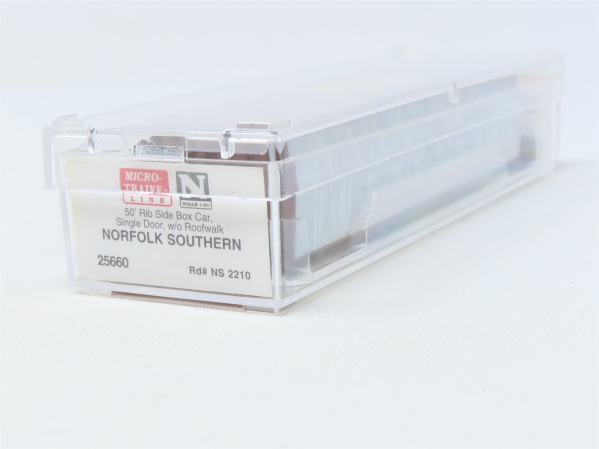 N Micro-Trains MTL #25660 NS Norfolk Southern 50&#39; Single Door Box Car #2210