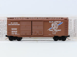 N Scale Micro-Trains MTL #23030 SSW Blue Streak Cotton Belt 40' Box Car #46435