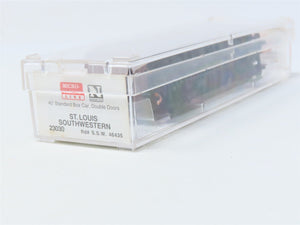 N Scale Micro-Trains MTL #23030 SSW Blue Streak Cotton Belt 40' Box Car #46435