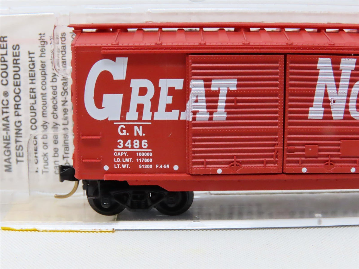 N Micro-Trains MTL #23220 GN Great Northern &quot;Circus Train&quot; 40&#39; Box Car #3486