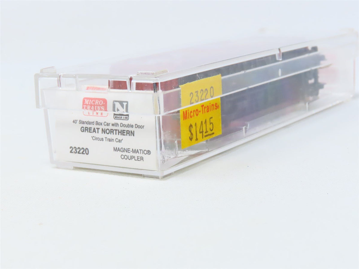 N Micro-Trains MTL #23220 GN Great Northern &quot;Circus Train&quot; 40&#39; Box Car #3486