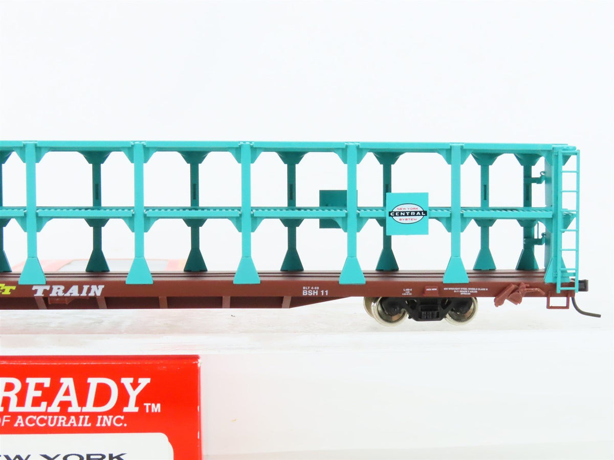 HO Accuready #80124 TTRX NYC New York Central 89&#39; Tri-Level Auto Rack #962564