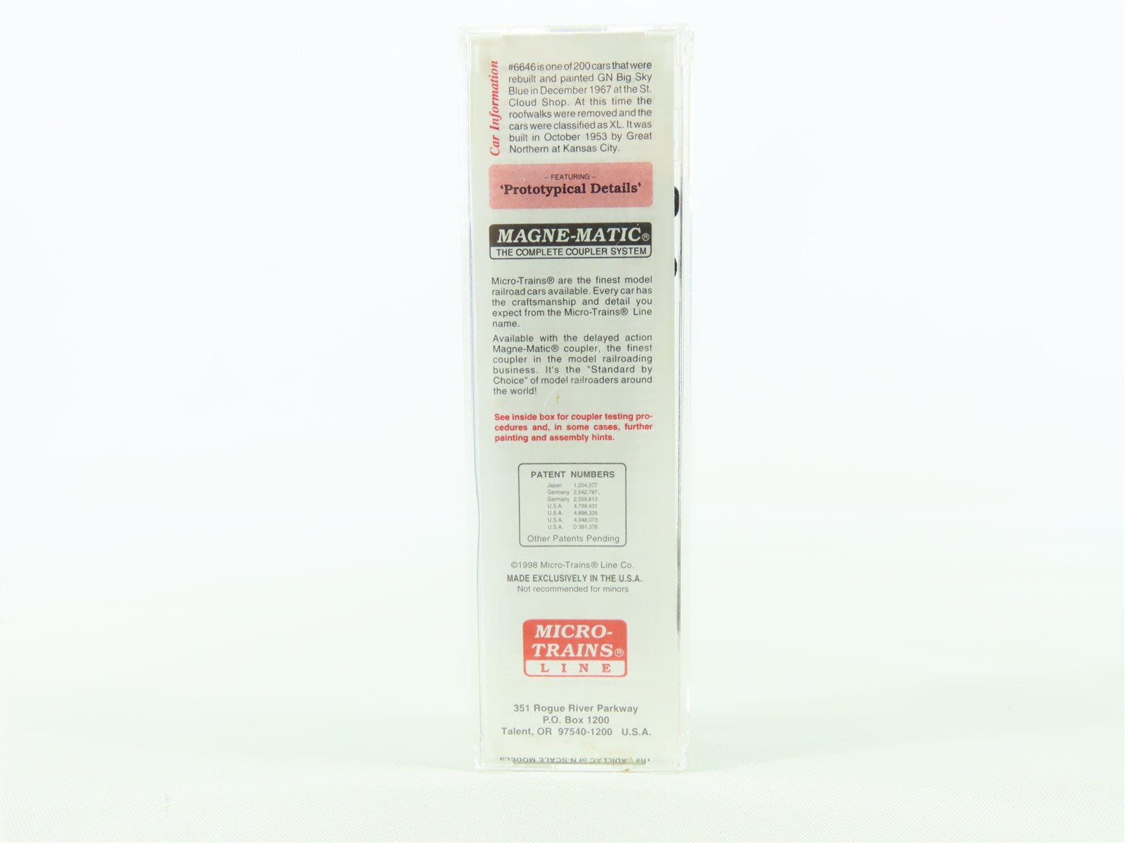 N Micro-Trains MTL 74030 GN Great Northern 