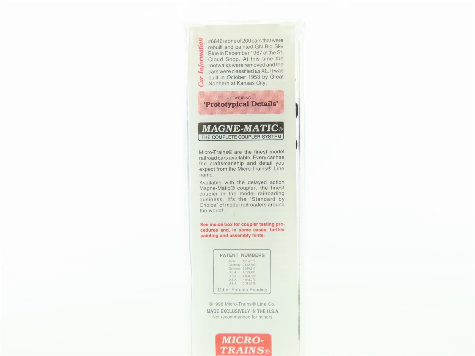 N Micro-Trains MTL 74030 GN Great Northern 