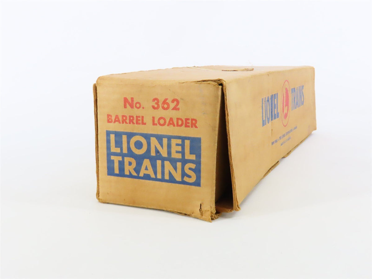 O 1/48 Scale Lionel #362 Operating Barrel Loader