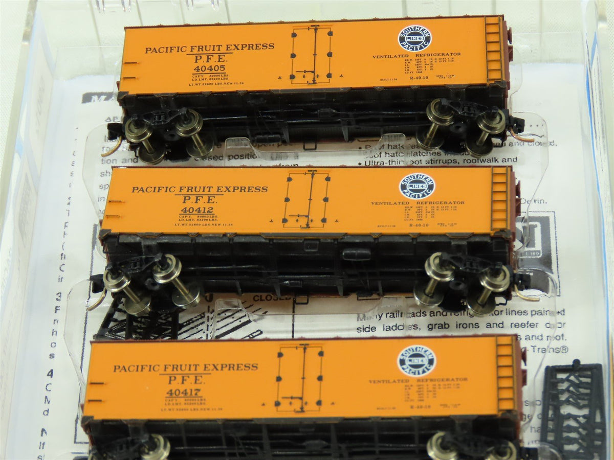 N Scale Micro-Trains MTL 59012 FGE Fruit Growers Express 40&#39; Ice Reefer 3-Pack