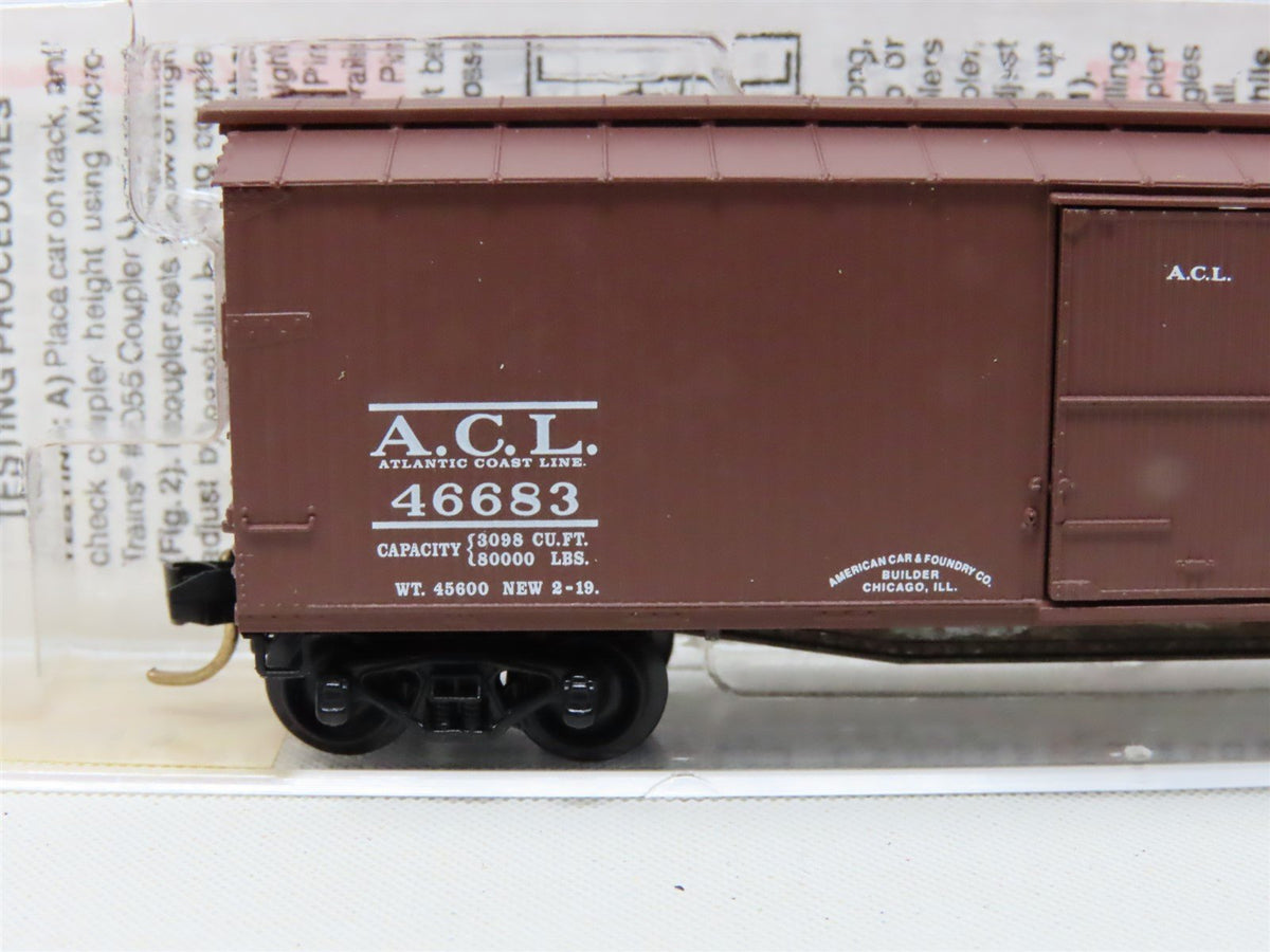 N Scale Micro-Trains MTL #39080 ACI Atlantic Coast Line 40&#39; Box Car #46683