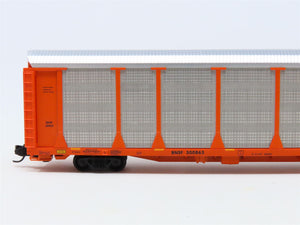 N Scale Micro-Trains MTL BNSF Orange 89' Tri-Level Enclosed Autorack #300863