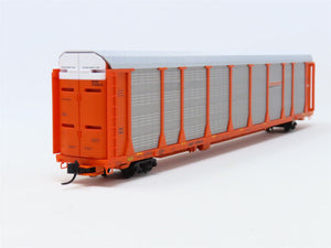 N Scale Micro-Trains MTL BNSF Orange 89' Tri-Level Enclosed Autorack #300863