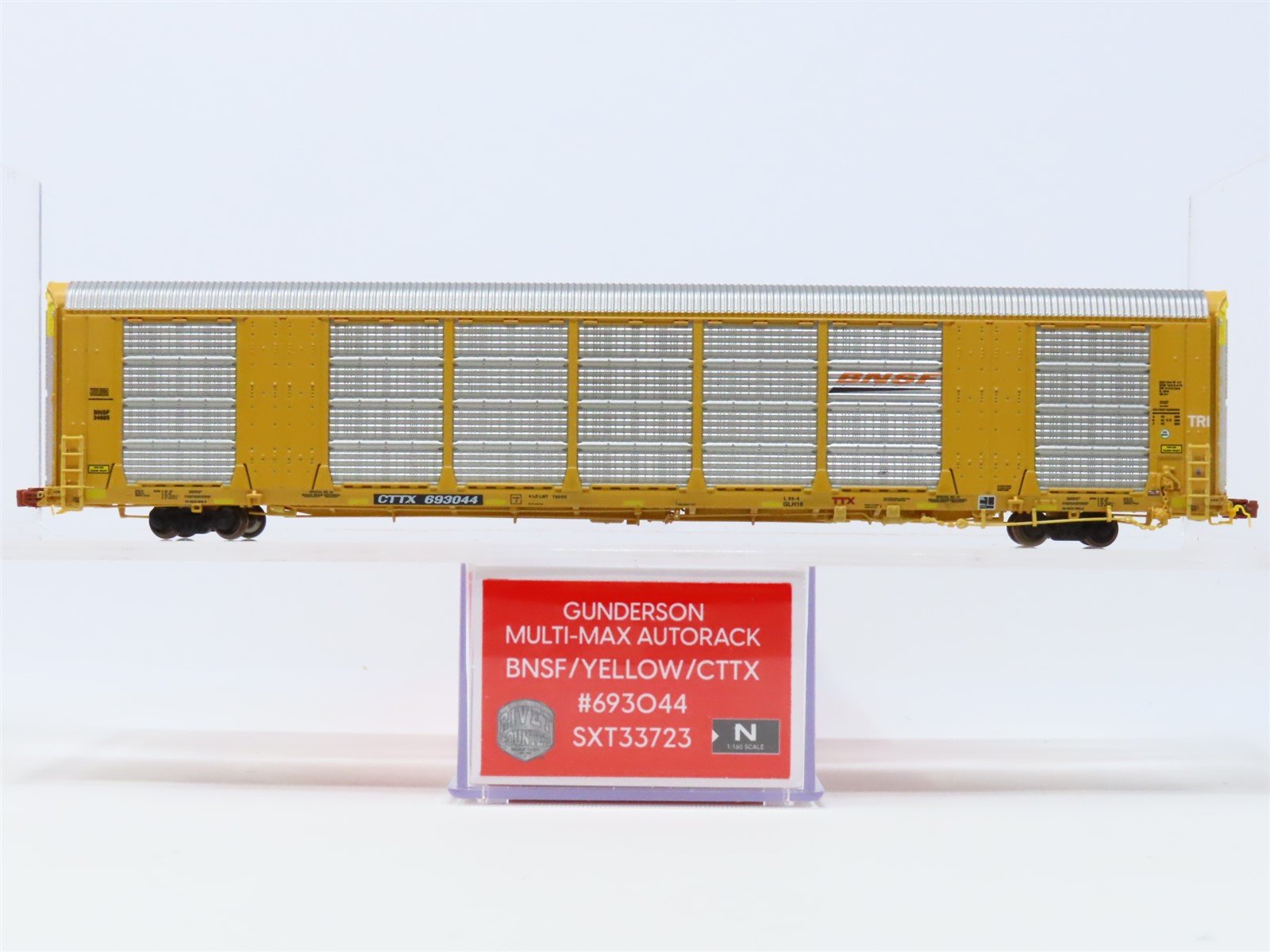 N Scaletrains SXT33723 BNSF CTTX Yellow Gunderson Multi-Max Autorack #693044