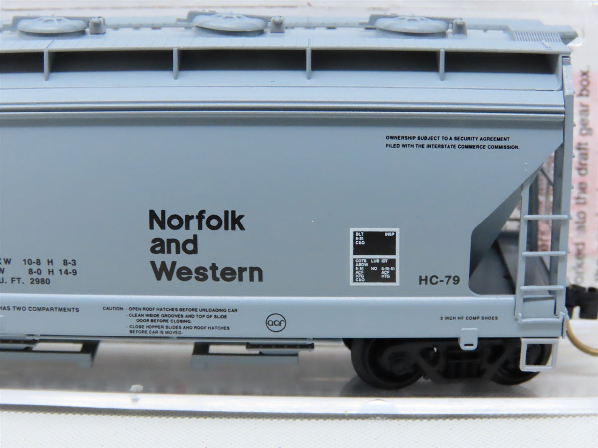 N Micro-Trains MTL #92050 NW Norfolk &amp; Western 2-Bay Covered Hopper #180783