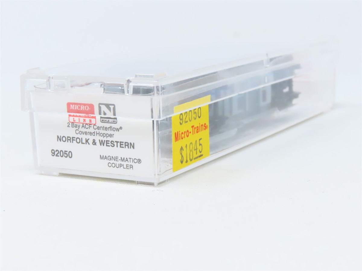 N Micro-Trains MTL #92050 NW Norfolk &amp; Western 2-Bay Covered Hopper #180783