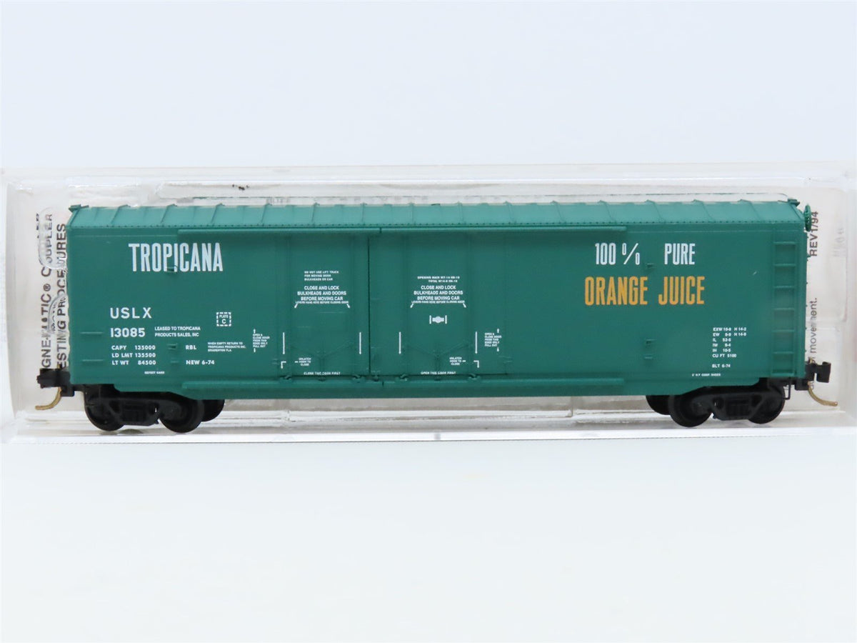 N Scale Micro-Trains MTL #75040 USLX Tropicana 50&#39; Plug Door Box Car #13085