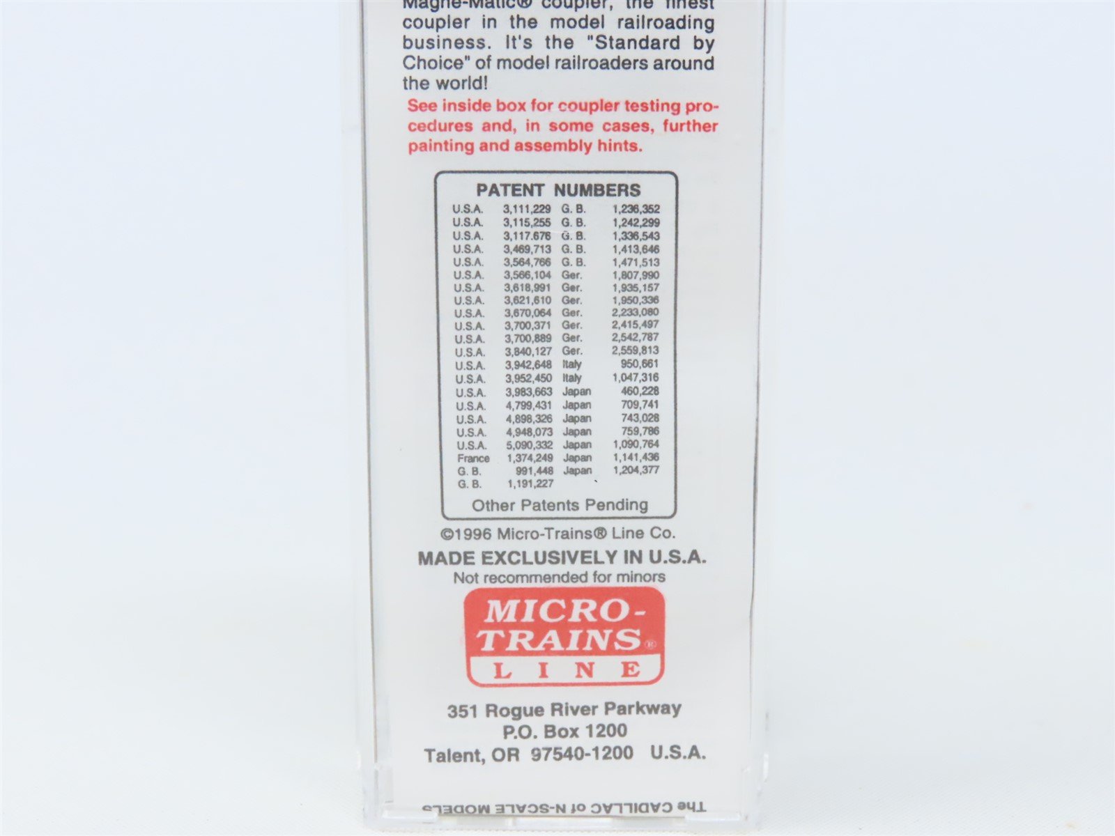 N Scale Micro-Trains MTL #75040 USLX Tropicana 50' Plug Door Box Car #13085