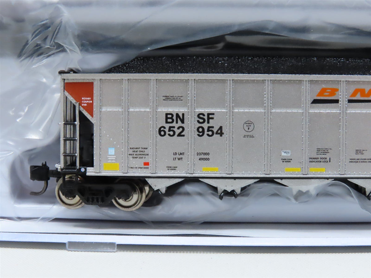 N Rapido 538001A BNSF &quot;Wedge&quot; AutoFlood III 5-Bay Coal Hopper #652954 w/Load