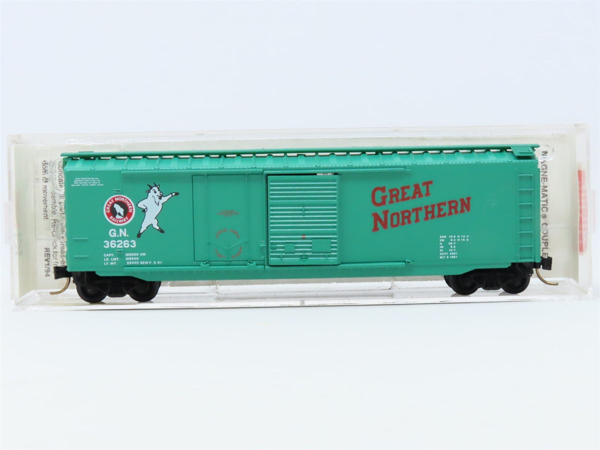 N Scale Micro-Trains MTL #33120 GN Great Northern &quot;Goat&quot; 50&#39; Box Car #36263