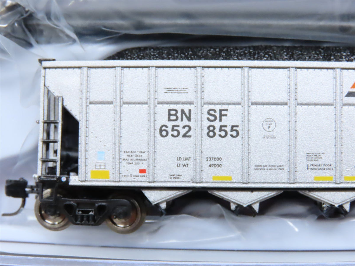 N Rapido 538001A BNSF &quot;Wedge&quot; AutoFlood III 5-Bay Coal Hopper #652855 w/Load