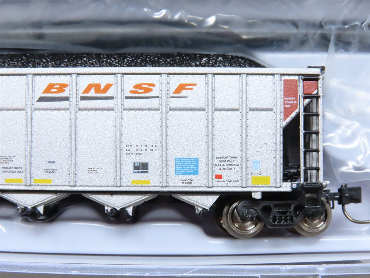 N Rapido 538001A BNSF &quot;Wedge&quot; AutoFlood III 5-Bay Coal Hopper #652855 w/Load