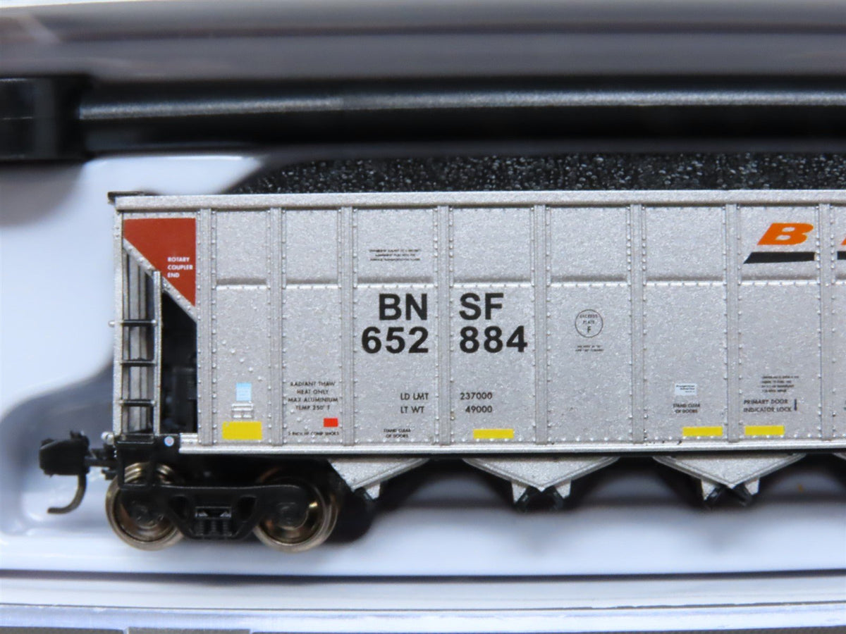 N Rapido 538001A BNSF &quot;Wedge&quot; AutoFlood III 5-Bay Coal Hopper #652884 w/Load