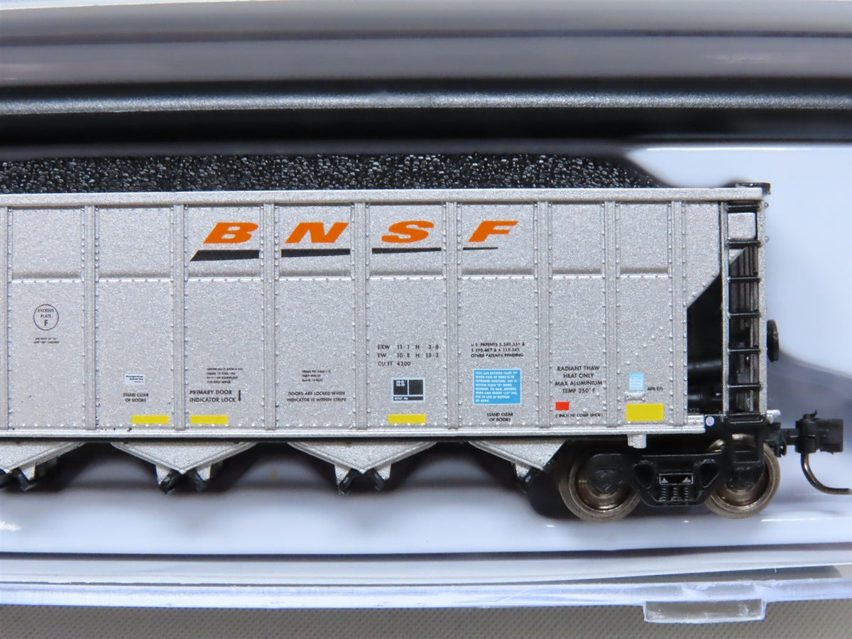 N Rapido 538001A BNSF &quot;Wedge&quot; AutoFlood III 5-Bay Coal Hopper #652884 w/Load