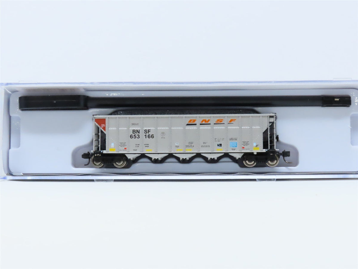 N Rapido 538003A BNSF &quot;Wedge&quot; AutoFlood III 5-Bay Coal Hopper #653166 w/Load