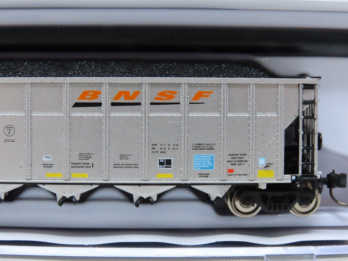 N Rapido 538003A BNSF &quot;Wedge&quot; AutoFlood III 5-Bay Coal Hopper #653166 w/Load