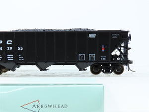 HO Arrowhead #ARR-1008-3 PC Penn Central 3-Bay Hopper w/ Coal Load #443955