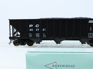 HO Arrowhead #ARR-1010-2 PC Penn Central 3-Bay Hopper w/ Coal Load #443761