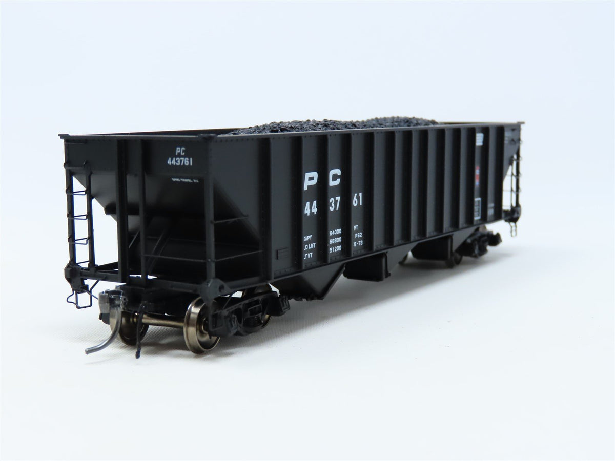 HO Arrowhead #ARR-1010-2 PC Penn Central 3-Bay Hopper w/ Coal Load #443761