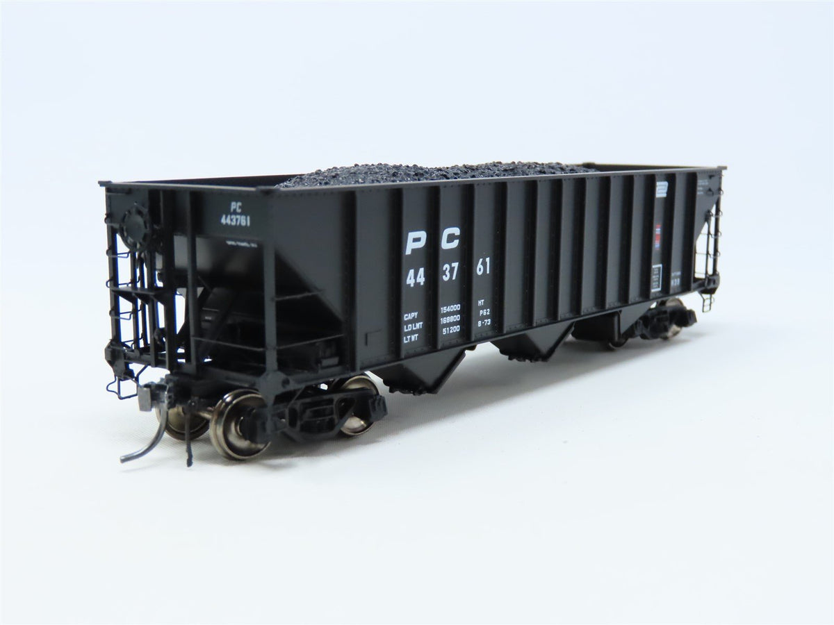 HO Arrowhead #ARR-1010-2 PC Penn Central 3-Bay Hopper w/ Coal Load #443761