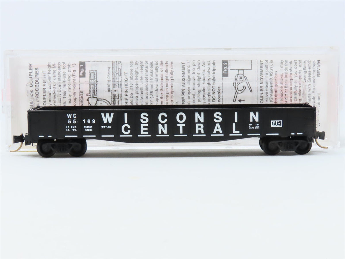 N Scale Micro-Trains MTL #46330 WC Wisconsin Central 50&#39; Gondola #55169