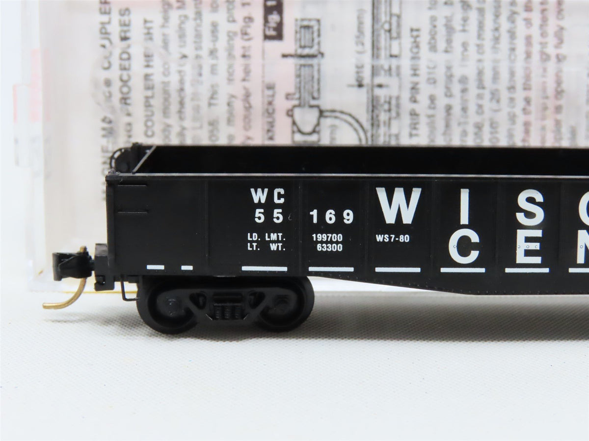 N Scale Micro-Trains MTL #46330 WC Wisconsin Central 50&#39; Gondola #55169