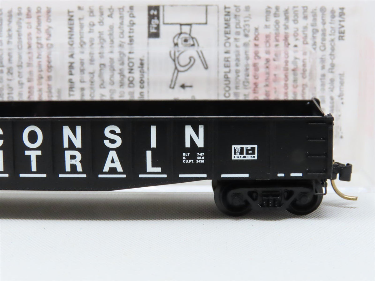 N Scale Micro-Trains MTL #46330 WC Wisconsin Central 50&#39; Gondola #55169