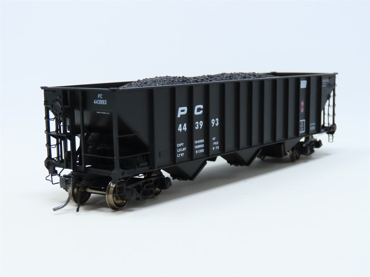 HO Arrowhead #ARR-1010-3 PC Penn Central 3-Bay Hopper w/ Coal Load #443993