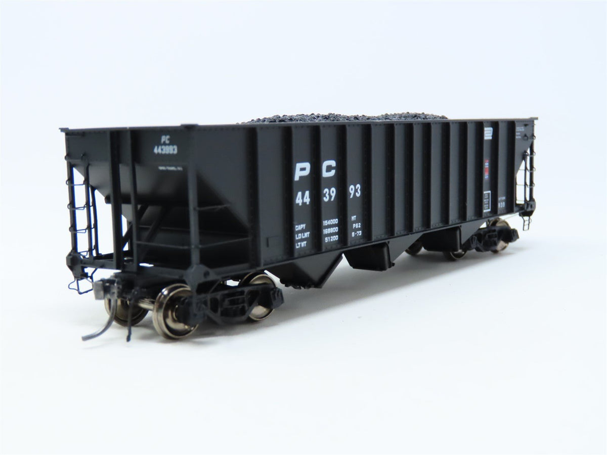 HO Arrowhead #ARR-1010-3 PC Penn Central 3-Bay Hopper w/ Coal Load #443993