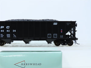 HO Arrowhead #ARR-1008-4 PC Penn Central 3-Bay Hopper w/ Coal Load #444334