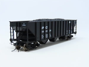 HO Arrowhead #ARR-1008-4 PC Penn Central 3-Bay Hopper w/ Coal Load #444334