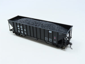 HO Arrowhead #ARR-1008-4 PC Penn Central 3-Bay Hopper w/ Coal Load #444334