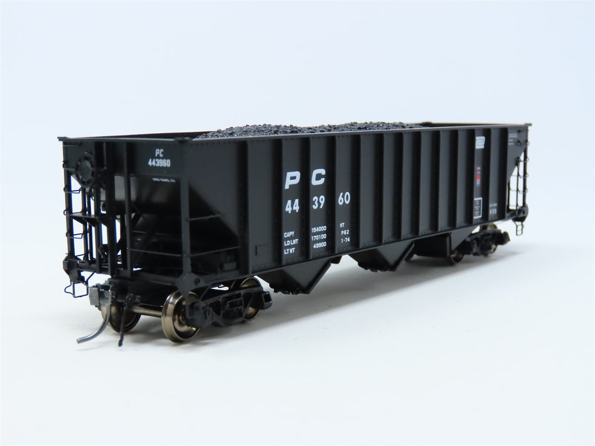 HO Arrowhead #ARR-1009-3 PC Penn Central 3-Bay Hopper w/ Coal Load #443960