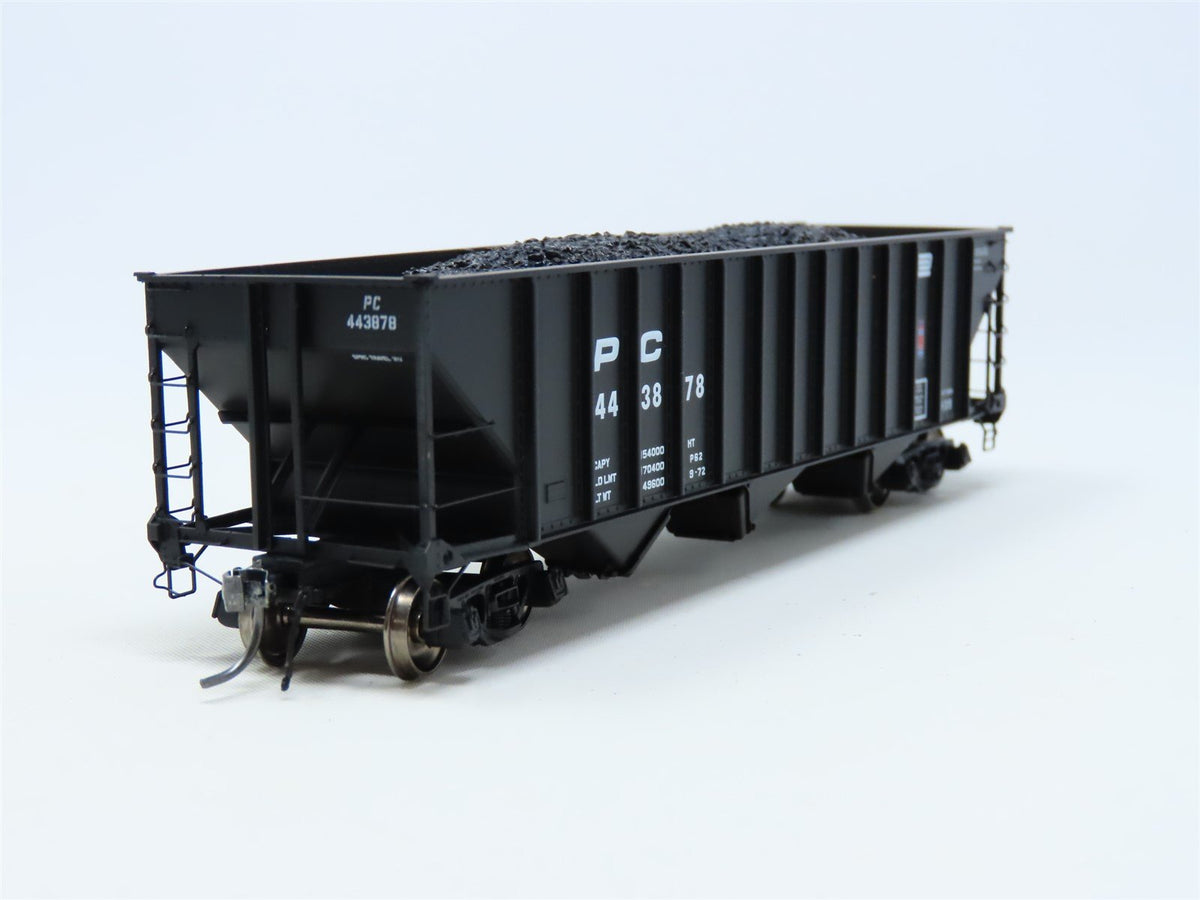 HO Arrowhead #ARR-1011-2 PC Penn Central 3-Bay Hopper w/ Coal Load #443878