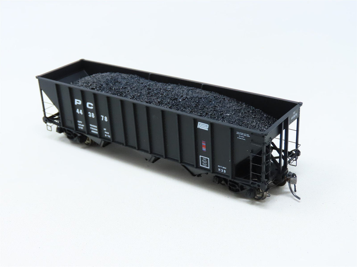 HO Arrowhead #ARR-1011-2 PC Penn Central 3-Bay Hopper w/ Coal Load #443878