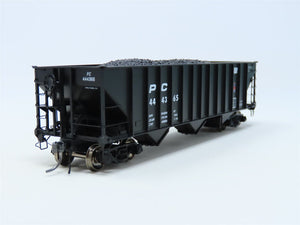 HO Arrowhead #ARR-1009-4 PC Penn Central 3-Bay Hopper w/ Coal Load #444365