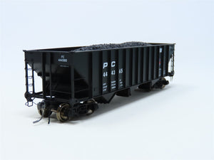 HO Arrowhead #ARR-1009-4 PC Penn Central 3-Bay Hopper w/ Coal Load #444365