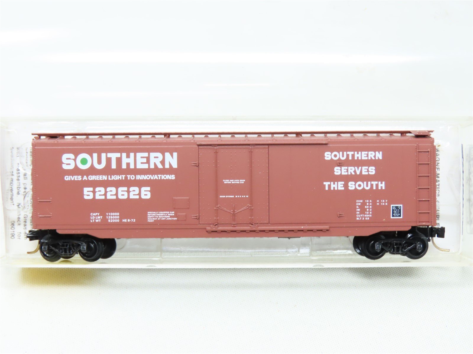 N Scale Micro-Trains MTL 32240 SOU Southern 50' Plug Door Box Car #522626