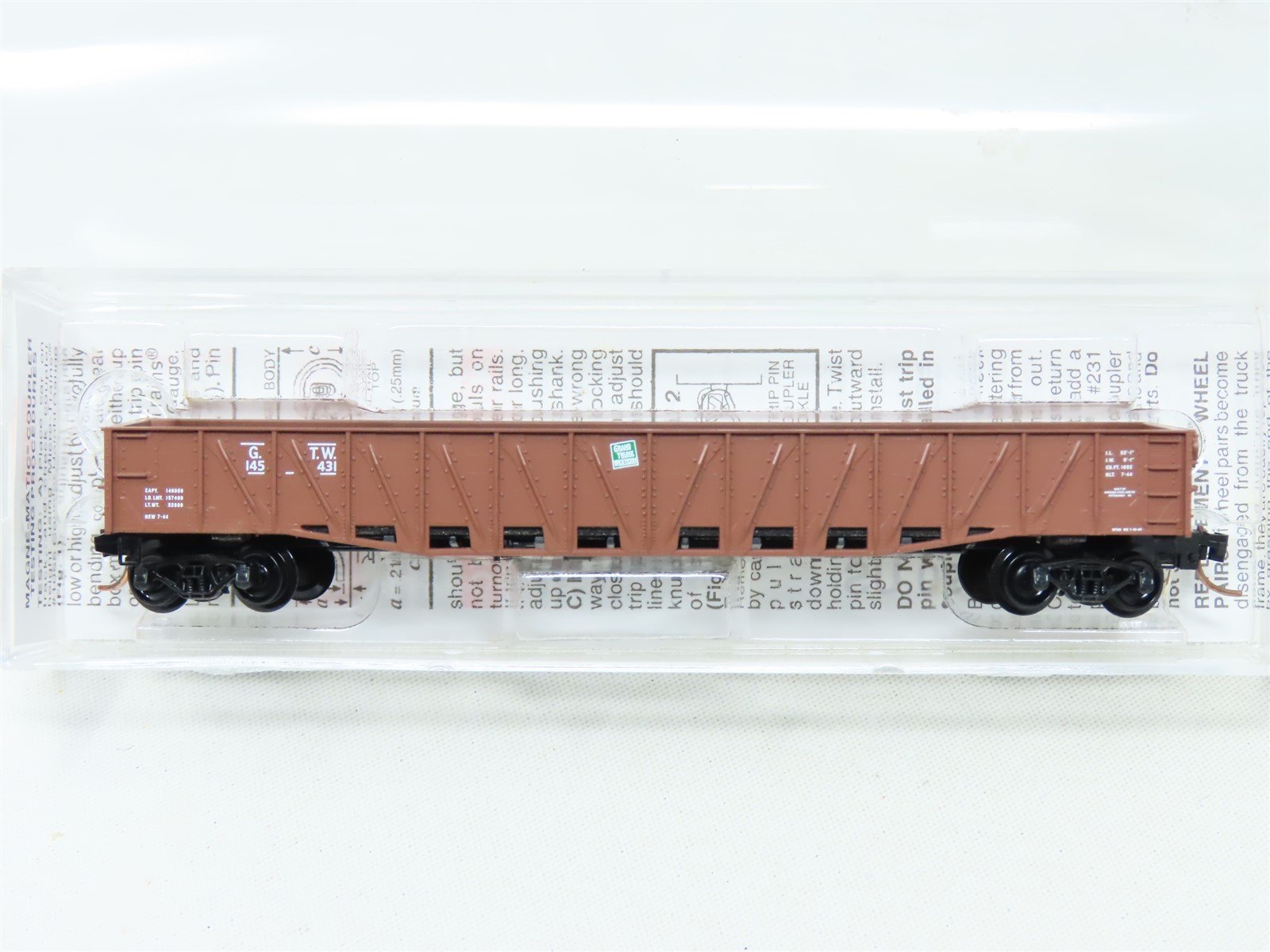 N Micro-Trains MTL 63010 GTW Grand Trunk Western 50' Composite Gondola #145431
