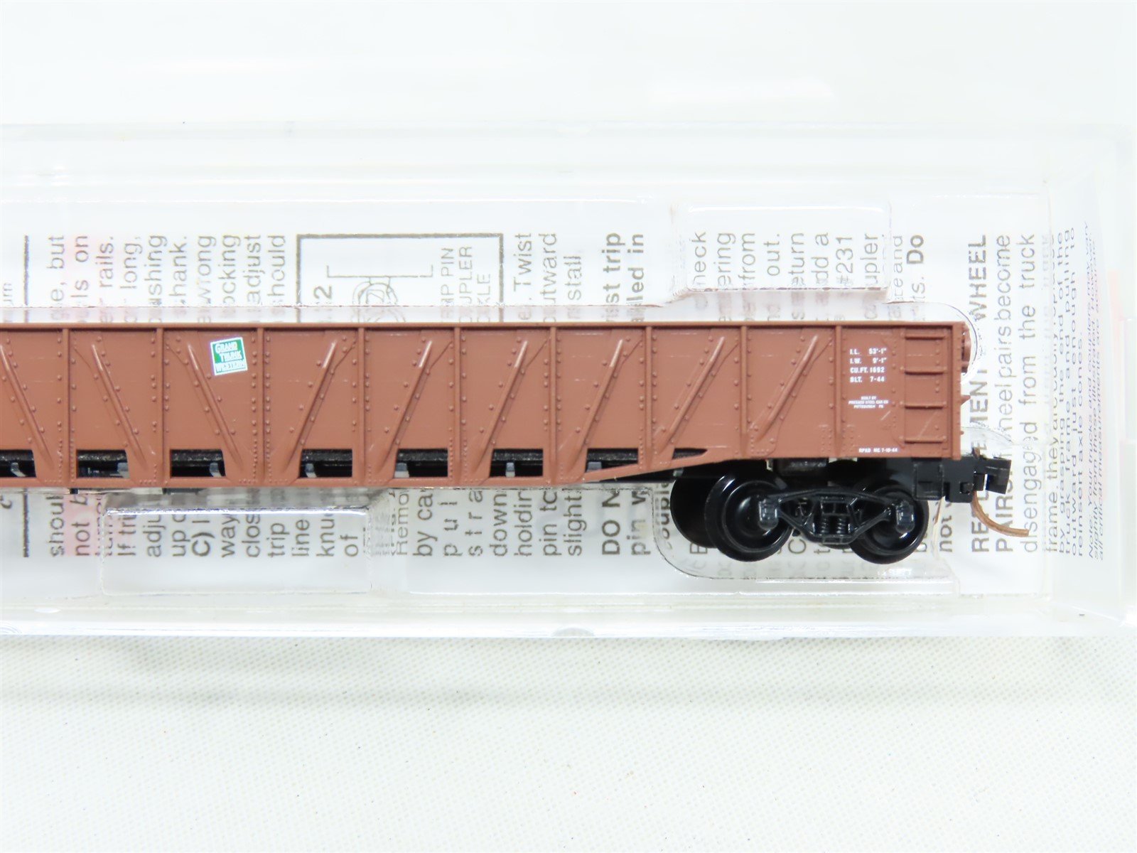 N Micro-Trains MTL 63010 GTW Grand Trunk Western 50' Composite Gondola #145431