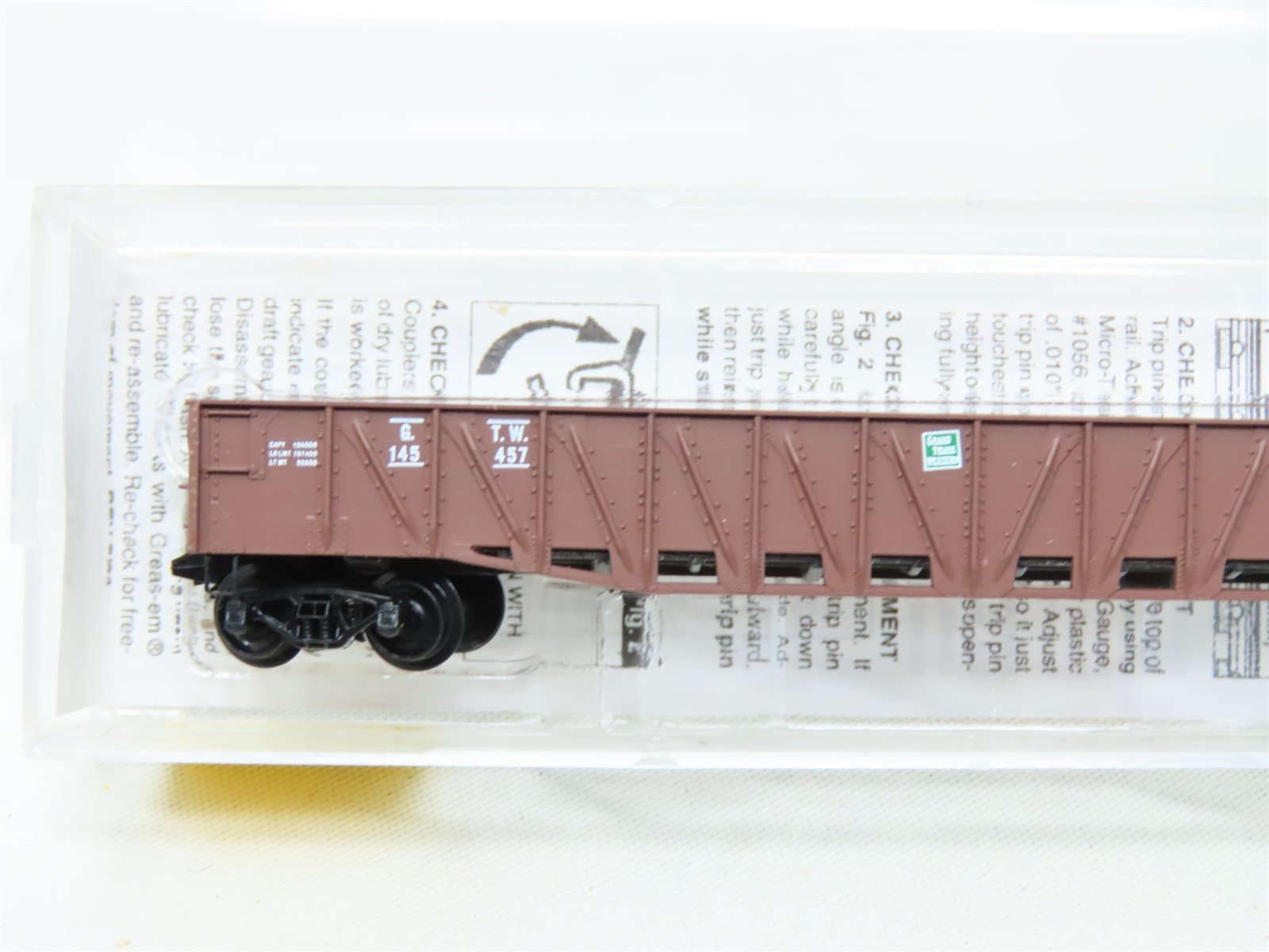 N Micro-Trains MTL 63010 GTW Grand Trunk Western 50' Composite Gondola #145457