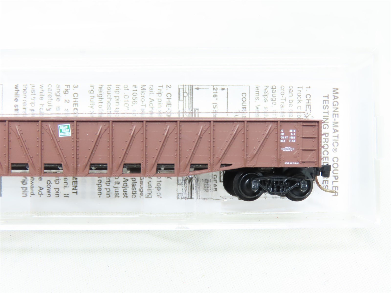 N Micro-Trains MTL 63010 GTW Grand Trunk Western 50' Composite Gondola #145457