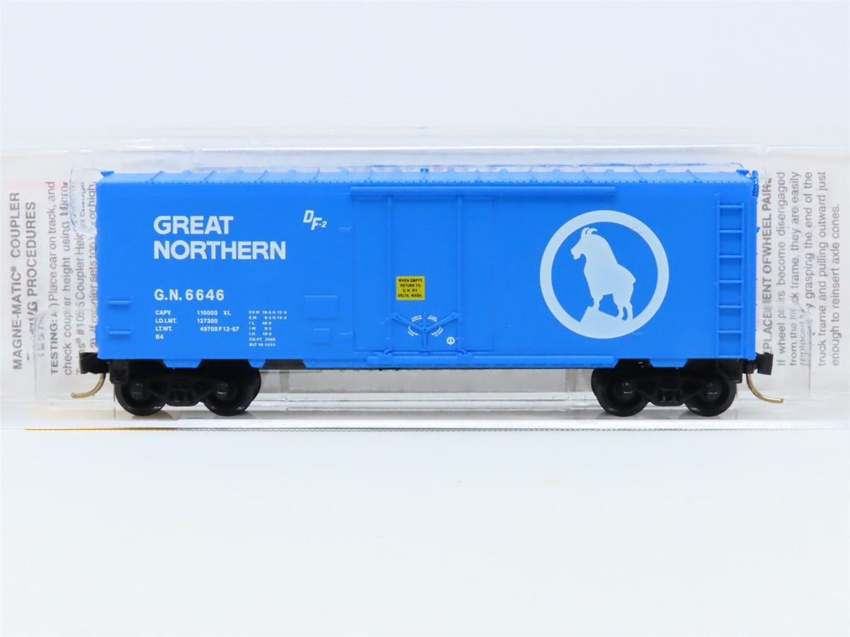 N Micro-Trains MTL #74030 GN Great Northern &quot;Big Sky Blue&quot; 40&#39; Box Car #6646