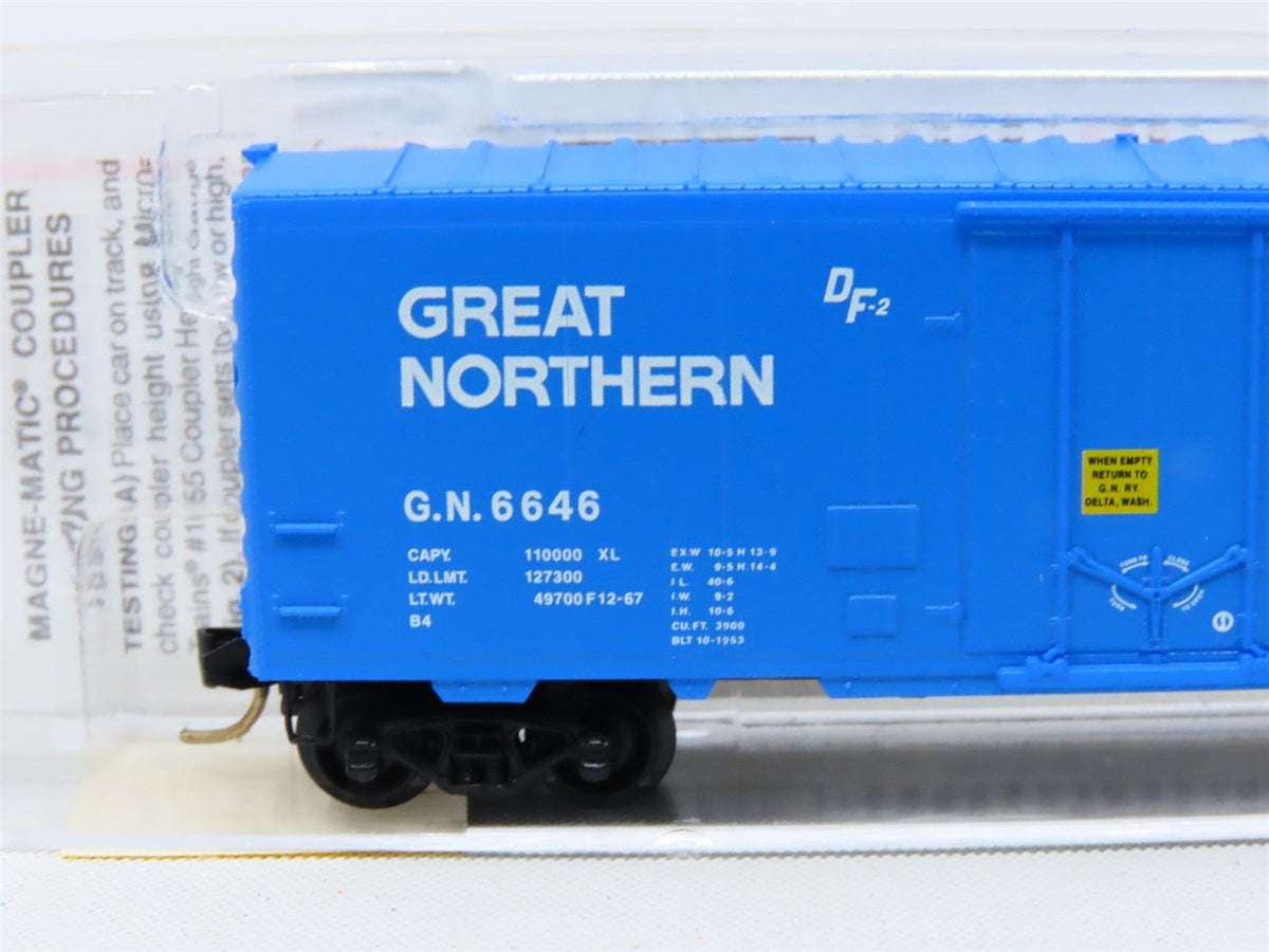 N Micro-Trains MTL #74030 GN Great Northern &quot;Big Sky Blue&quot; 40&#39; Box Car #6646